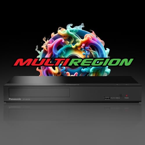 MULTIREGION Blu-ray Player Compatible with Panasonic DP-UB159EB-K 4K Ultra HD 3D - LAN (No WiFi) Twin HDMI All Zone Code Free Blu-Ray Regions A, B & C DVD Regions 1-8 - DP-UB159EB-K