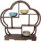 Teapot Display Shelf Solid Wooden Wall Frame Purple Clay Pot Rack Chinese Style Storage Ornament Crafts Wall Bracket
