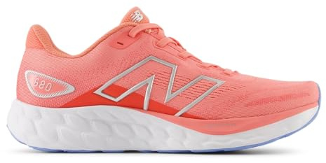 NEW BALANCE Womens Fresh Foam 680 V8 Sneaker, Sunfade Red Drift Red Silver Metallic, 6.5 UK
