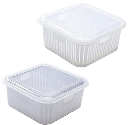 BIUDECO 2stücke Küchenspülbecken Mit Doppellagigem Abtropfhalter Aus Kunststoff Multifunktionales Abtropfbecken Effizientes Trocknen Und Aufbewahren Von Obst Und Gemüse