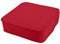 Orthopädisches Sitzkissen Minimalist - 100% Baumwolle mit Kaltschaum-Schaumstoff - Qualitatives Stuhlkissen - Feste Qualität - Waschbar (1, Rot, 40x40x10cm)