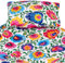 Goldkids- Kinderbettwäsche - 2 TLG. Set Bezug für Kinderwagen oder Wiege Garnitur Bettwäsche - Baby Bettwäsche 100% Baumwolle - 39x30 cm - Bunte Muster