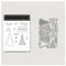 BrightGlow Weihnachten Transparente Stempel Set Stempel und Stanzschablonen Set Weihnachts Stanzformen Schablonen mit Santa Hirsch, Baum Silikonstempel und Stanzen Set für Weihnachten #13 13.99