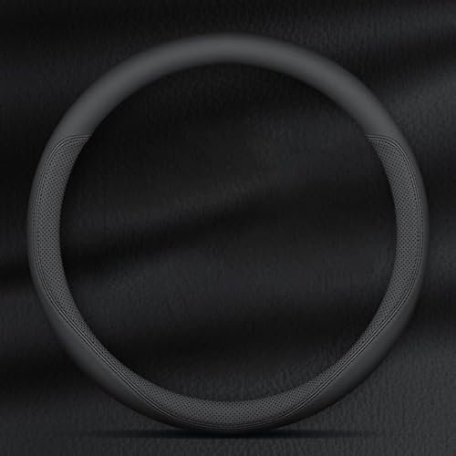 ZKSJFU Lenkradbezug für BMW M3 E30 E36 E46 E92 E93, Nappaleder Steering Wheel Cover Anti-Rutsch Atmungsaktives Lenkradschutz Auto, Universal 37-38cm Lenkradbezug,O/1