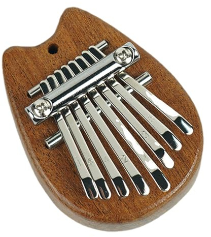 8 Keys | Wood Portable Thumb Piano Finger | Pocket Musical Piano for | Beginners, Solid Wood Finger Piano for Kids, Adults, All Ages