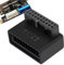 Adattatore del cavo della scheda madre, Adattatore USB 90 gradi, Connettore del pannello frontale USB 3.0, Intestazione interna della scheda madre 19-Pin/20-Pin ad alta velocità, Scheda madre USB 3.0,