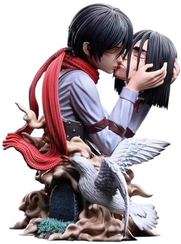 Epitome Eren Jaeger und Sanli Kiss of Death Bust Figur Anime Actionfigur Cartoon Charakter Statue Statue PVC Modell Desktop Dekoration Sammlung Geschenke Fans