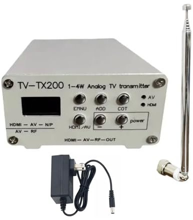 Trasmettitore TV analogico UHF VHF con antenna, adattatore composito coassiale RCA convertitore RF modulatore HDMI