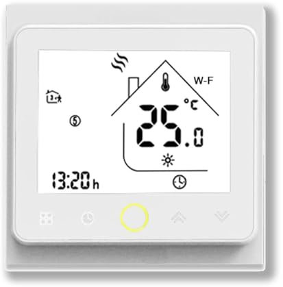 Caslant 002 Serie Wi-Fi Termostato- Termostato Touchscreen Programmabile per Riscaldamento o Raffreddamento - Controllo Remoto da Cellulare Compatibile con Alexa, Google Home e IFTTT