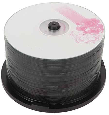 CD-R-Rohlinge, 52-fache Geschwindigkeit, 730 MB Kapazität, Beschreibbare CD-Rohlinge, Zum Speichern Digitaler Bilder, Musikdaten, 175 Songs, 225 Fotos (50 Stück)
