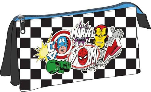 CERDÁ LIFE'S LITTLE MOMENTS Avengers Federmäppchen, groß, robust und multifunktional für Jungen und Mädchen, bunt, Kompaktes Federmäppchen, sicherer Verschluss, einfach zu tragen