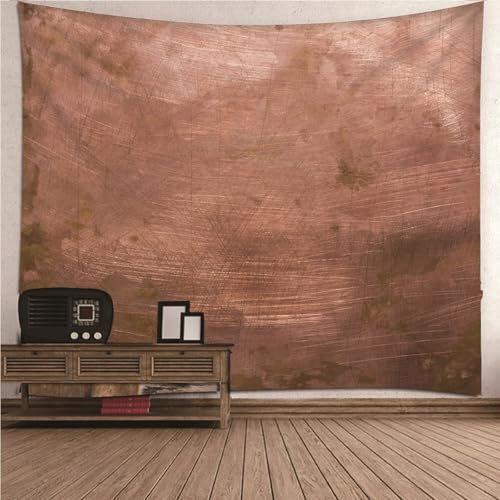 Wycian Wall Hanging Decorations Tuch Wand L Braun Braune Linien mit Farbverlauf Mikrofaser 260X240cm (Breite x Höhe)