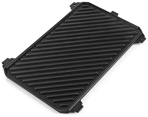GFTIME Gusseisen Grillplatte für SKOTTI Grill, Plancha & Griddle 2-in-1 Ersatzteile, beidseitig verwendbar, massive Grillplatte Grill Zubehör für Fleisch, Fisch, Gemüse und Frühstück