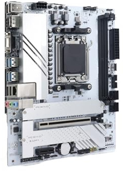 Compatible avec la Carte mère JGINYUE B650M Gaming Plus AM5, DDR5, PCIe, Micro-ATX for Ordinateur de Bureau