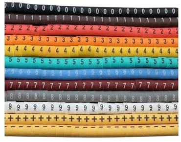 500/600/1000/1200PCS Cable Marker Different Number Digital for Wire for Network Cable Markers(4.0mm2(4.3mm) Mix,500PCS)
