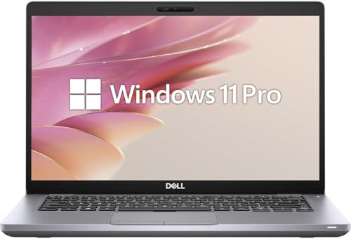 Dell Latitude 5410 - Computer portatile professionale, 14 HD (1366x768), Intel Core i5-10210U, 8 GB di RAM, SSD 256 GB, tastiera QWERTY americana, HDMI, Webcam, Windows 11 Pro (ricondizionato)