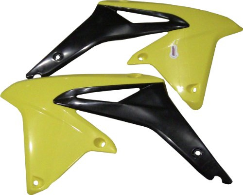 Polisport Suzuki RMZ450 - Kühlerverkleidungen Paar Schwarz,Gelb - Modelles 2008-17
