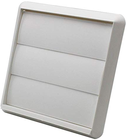 Kair White Gravity Grille with Rectangular 110x54mm Rear Spigot