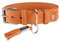 HUNTER CANNES Hundehalsband, Leder, Nappaleder, weich, edel, elegant, 55 (M), orange