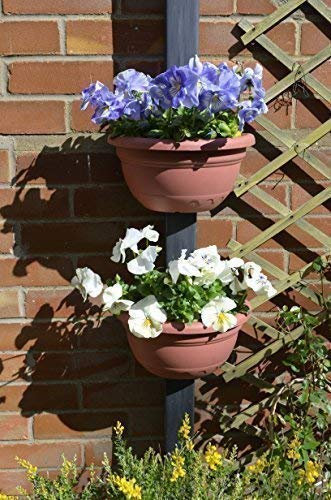 Neat Ideas Pipe & Post Planters 2 Pack - Brighten up your drainpipes, posts & railings (Terracotta)