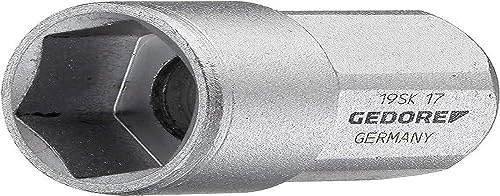 GEDORE 19SK17 19 SK 17 Steckschlüsseleinsatz 1/2' kurz, 17 mm