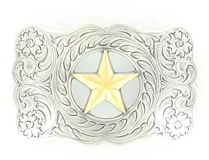 M&F Western Products Star Buckle Silver/Gold One Size
