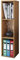 VCM Holzregal stehend | platzsparendes Regal | Maße: H. 107 x B. 34 x T. 30 cm | Elegantes Regal stehend | Aufbewahrungsregal | Bücherregal - Mendas Buche