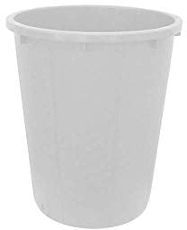 Poubelle sans couvercle blanc 50 l