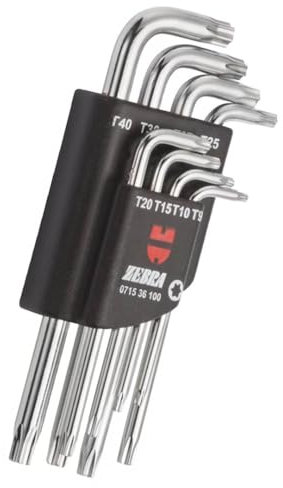 Würth Winkelschraubendreher-Satz im Kunststoffhalter, 8-teilig, kurze Ausführung