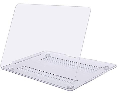 MOSISO Hülle Kompatibel mit MacBook Pro 15 2019 2018 2017 2016 Freigabe A1990 A1707 mit Touch Bar und Touch ID, Plastik Hartschale Schutzhülle, Klar
