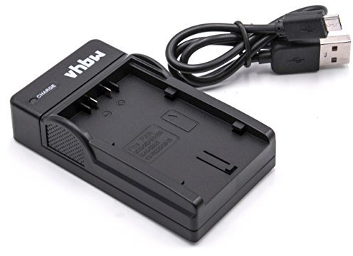 vhbw USB Battery Charger compatible with Panasonic NV-DS150, NV-DS25, NV-DS27, NV-DS28, NV-DS29, NV-DS29EG, NV-DS3, NV-DS30, NV-DS30A
