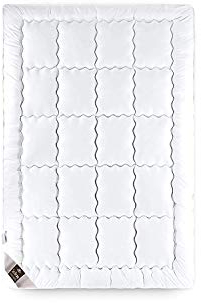 sei Design Premium Bettdecke 135x200 Steppdecke SWAN de Luxe mit daunenähnlicher Füllstruktur – Sommer – Bezug 100% Baumwolle | leichte Decke mit hoher Wärmehaltung