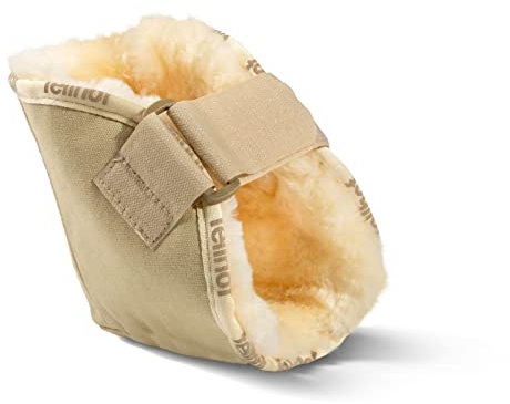 Lammfell-Schuhe Fersenschoner, 1 Stk., Unisex, Beige, Fußbett, Aktive Personen, Erwachsene