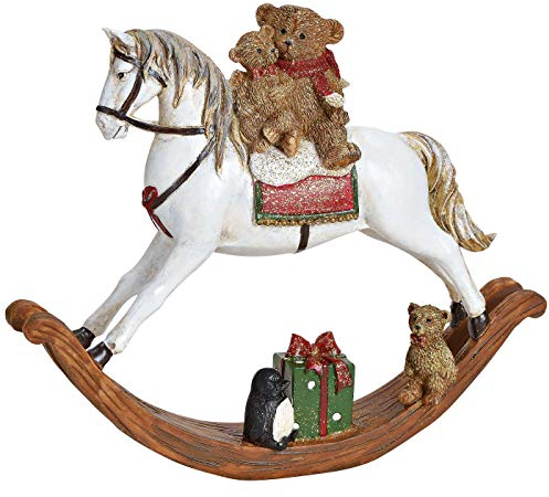 Unbekannt Schaukelpferd weiß