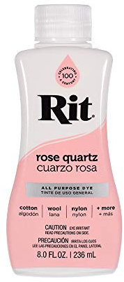 Craft County Líquido de tinte Rit Amplia selección de colores 8 oz. (Rose Quartz)