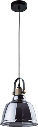 Licht-Erlebnisse Hängeleuchte Industrial Design verstellbar Glasschirm Grau E27 ZERO Küchenlampe Esstischlampe