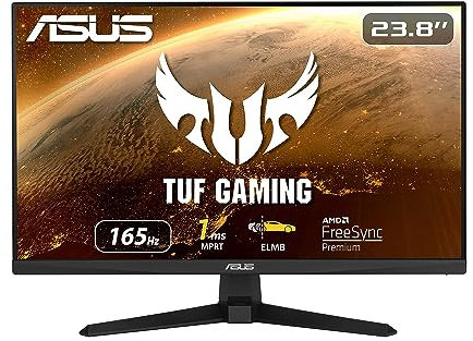 ASUS TUF Gaming VG249Q1A Gaming Monitor – 23.8 inch Full HD (1920 x 1080), Overclockable 165Hz(above 144Hz), Extreme Low Motion Blur™, FreeSync™ Premium, 1ms - VG249Q1A