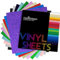 TECKWRAP Lot de 10 feuilles de vinyle à paillettes pour cutter 30,5 x 30,5 cm