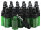Rowiz 30 PCS 3ml Green Glass Dropper Bottles with Pipettes Dropper&Black Screw Cap Glass Essential Oil Bottles Eye Dropper Vials Perfume Cosmetic Liquid Aromatherapy Lotion Sample Vials