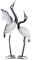 2er Set Metall Kranich JAPANISCHER Garten Paar Gartenfigur Reiher Aussenbereich Garten aja300 Palazzo Exklusiv