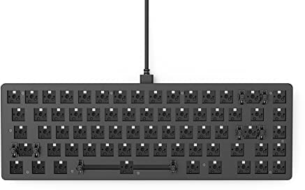 Glorious Gaming GMMK 2 Compact 65% Barebones (Frame Only) – Mechanisches Gaming-Tastaturgrundgerüst, Kompakt-TKL (65%), Aluminium, individuell anpassbar, RGB, International/ISO Layout - Schwarz