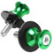 NC Schwingenschutz 2stücke M8 Universal Alu Schwingenadapter Ständer Bobbins Spool Racingadapter Adapter Ständeraufnahme 8mm Schwinge Sliders Spulen Grün