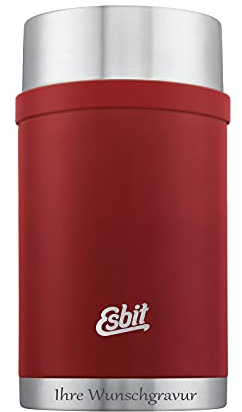 Esbit Sculptor Thermobehälter für Essen, mit personalisierter Gravur, Edelstahl, BPA-Frei, Schwarz, Silber &mehr, 500ml, 750ml & 1000ml, Speisegefäß für warme und kalte Speisen, für Suppen und Salate