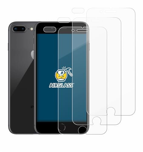 BROTECT (3 Stück Schutzglas für Apple iPhone 8 Plus (Display+Kamera) Schutzfolie Made in Germany Panzer Folie Glas Displayschutz [ 9H, Anti-Fingerprint]
