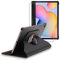 ebestStar - Funda para Samsung Galaxy Tab S6 Lite 10.4 P610 P615 (2022, 2020), Carcasa Capa Giratoria, 360 Protectora, Cuero PU Soporte, Negro + Cristal Templado