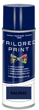 RAL 5022 Night Blue Gloss Aerosol Paint Can 2K Direct Gloss Paint For Wood, Metal, Plastic, PVC, UPVC, Fascia Boards - Indoor & Outdoor