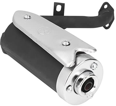 Motorrad Auspuff Schalldämpfer, Roller Auspuff Metalllegierung Rostfrei Scooter-Auspuffrohr für Quad ATV Mini Bikes