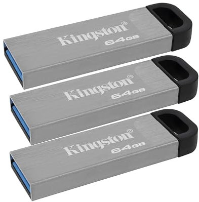 Kingston USB 3.2 Gen 1 DataTraveler Kyson - DTKN/64GB (Pack of 3)