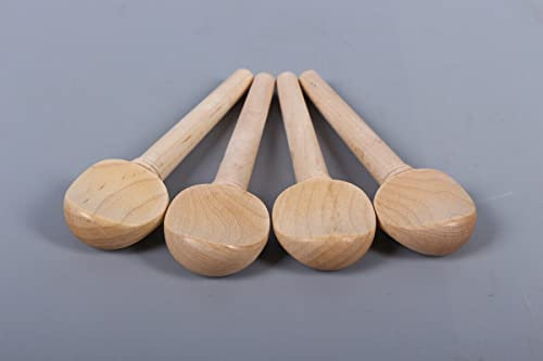 2 Set 4/4 Violinen-Heringe in voller Größe aus Ahornholz, 8 Stück