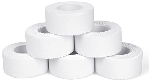 ACWOO Kinesiotapes, 6 Rollen Kinesiologie Tape, 5 mx2.3 cm Profi Physiotape,Wasserfestes Sport Tapes 5m, Hautfreundlich Therapie-Tape Kinesio Tapes für Sport Alltag (Weiß)